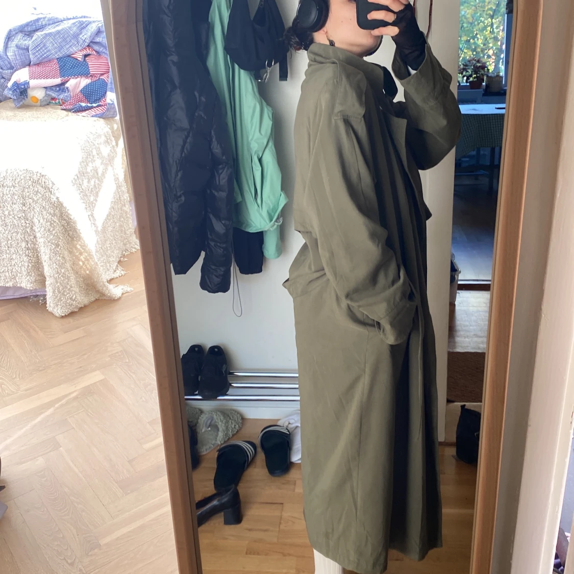 olive trench coat  - 90