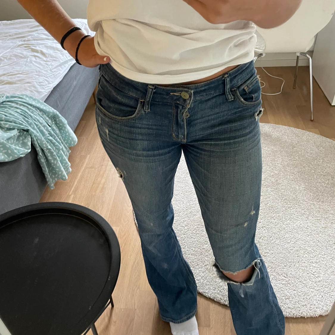 Lågmidjade jeans