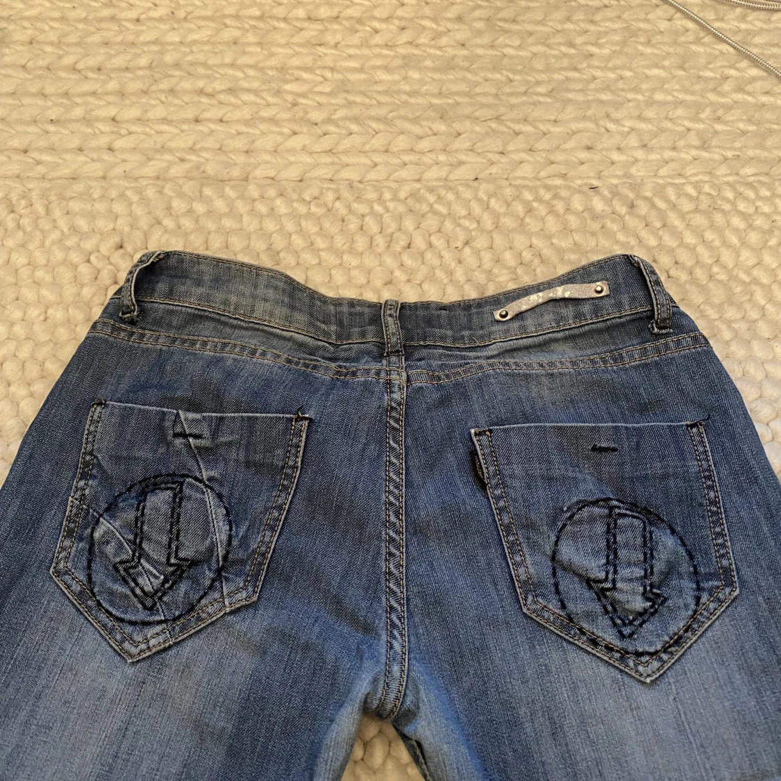 Denim lågmidjade jeans💙 - 90