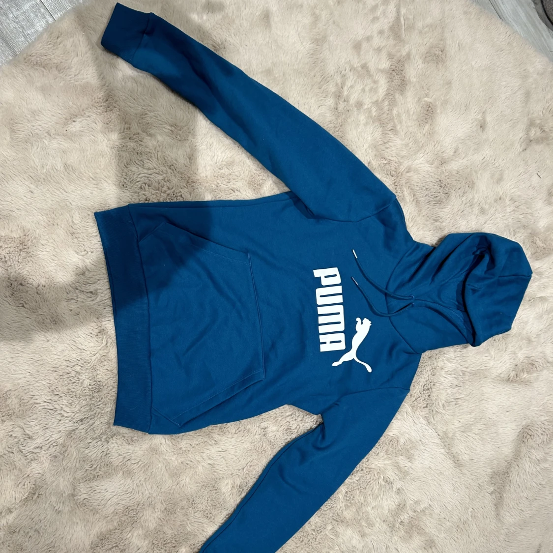 Blåa Puma hoddie  - 90
