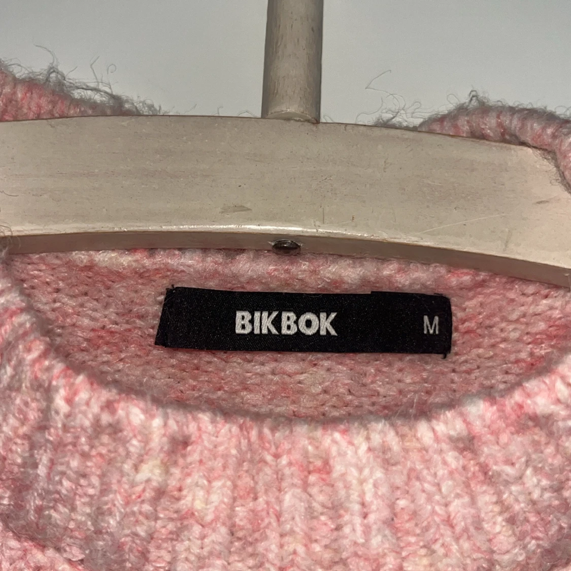 Rosa stickad tröja från Bikbok - 91