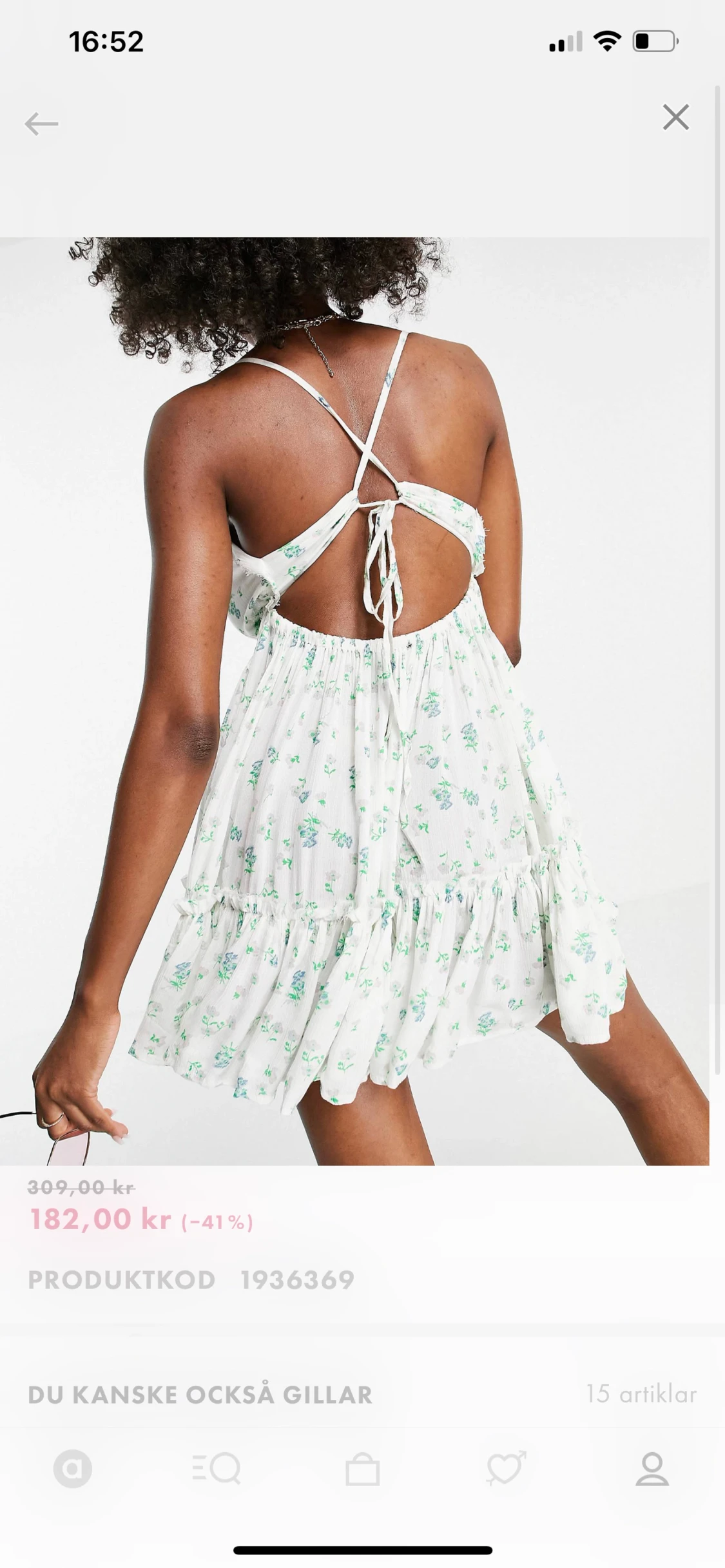 Blommig klänning - 90