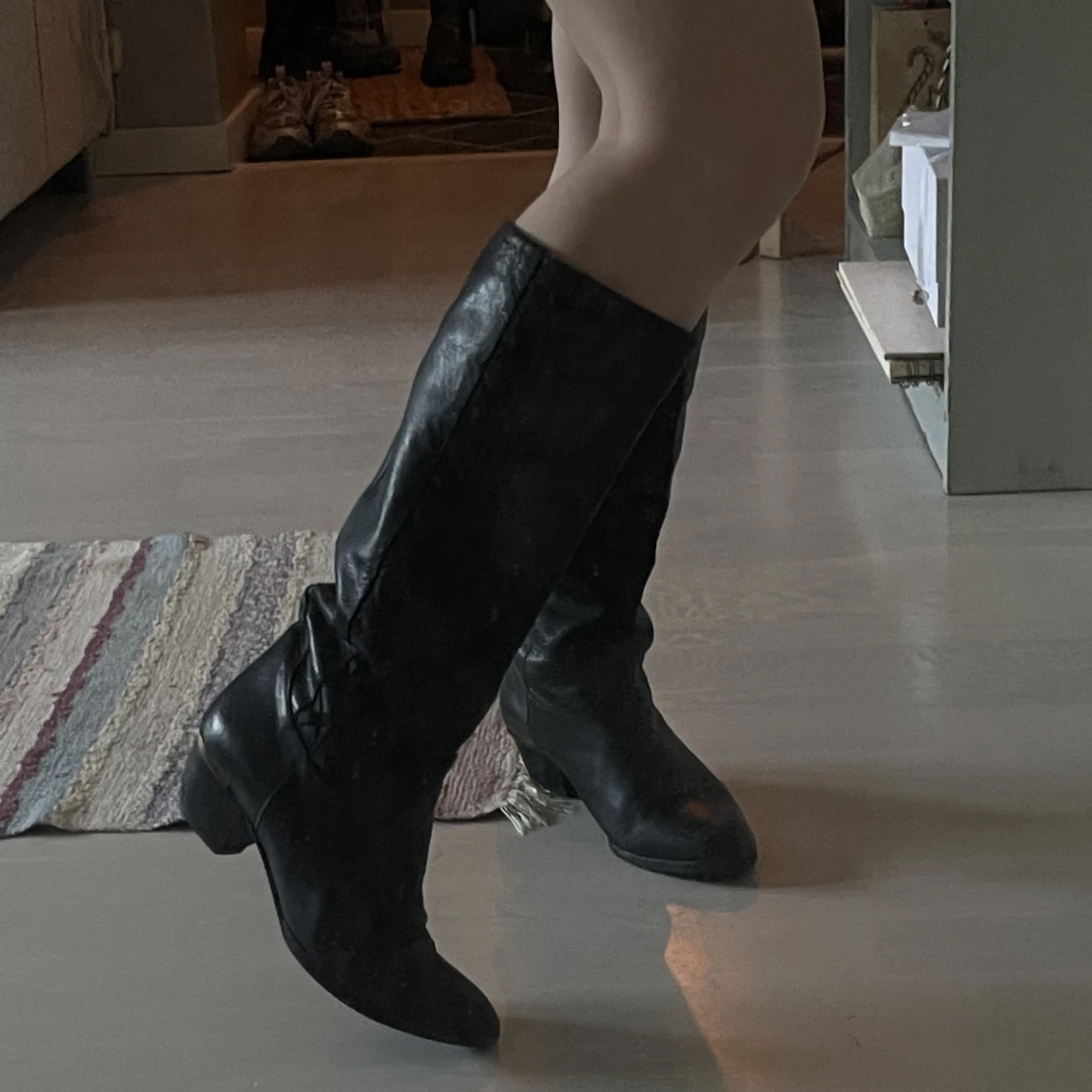 Vintage läderboots  - 91