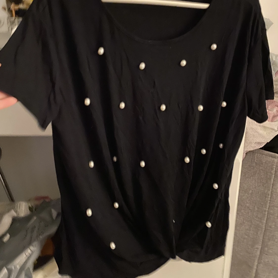 Tshirt med pärlor  - 90