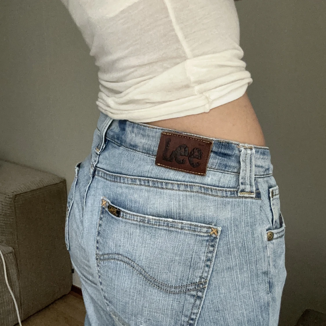 Lågmidjade bootcut jeans - 91