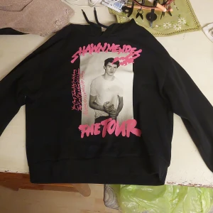 shawn mendes merch  - Säljer min gamla hoddie med shawn mendes på. Liten i storlek så passar nog en person med S.   KÖPAREN STÅR FÖR FRAKTEN 