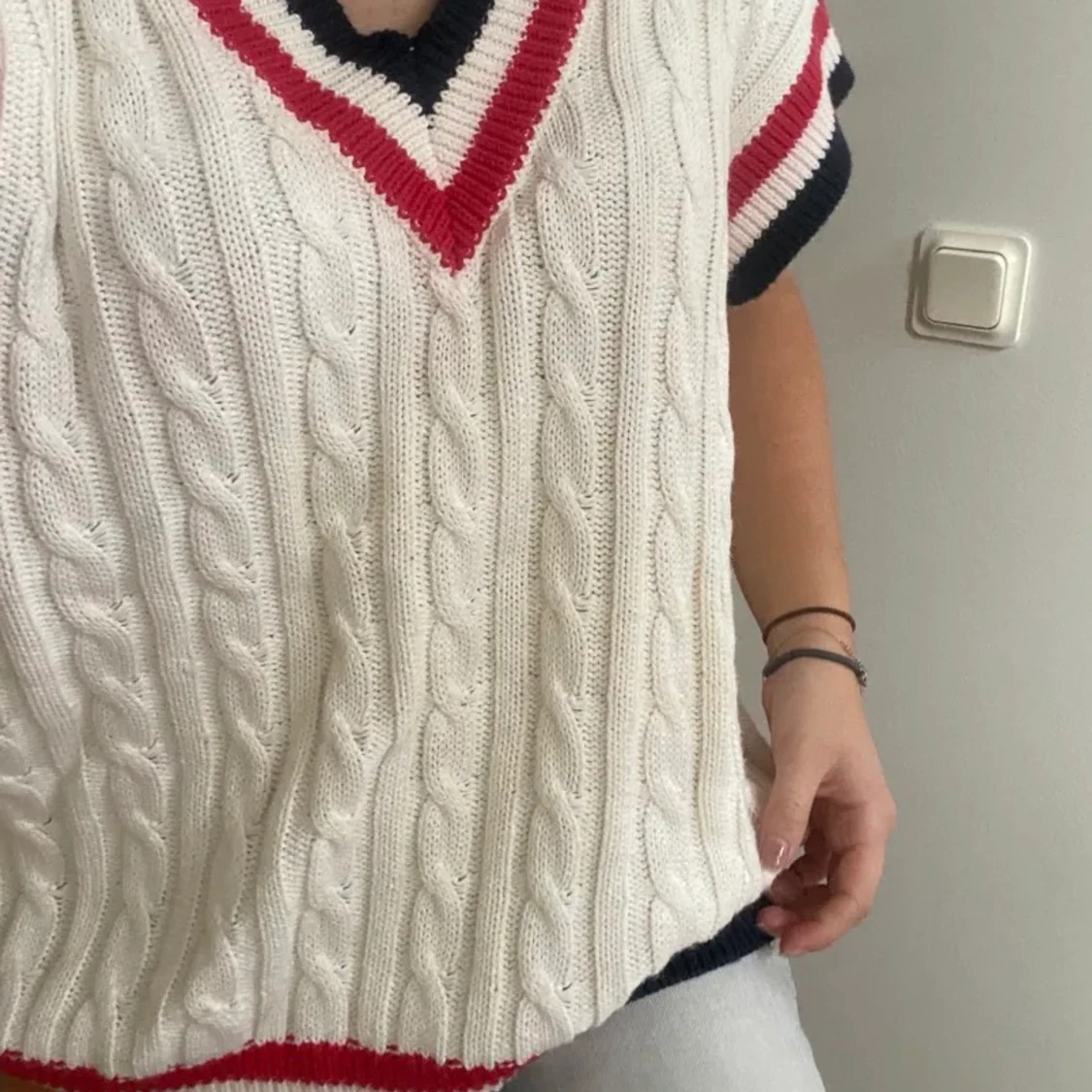 Stickad väst - 90