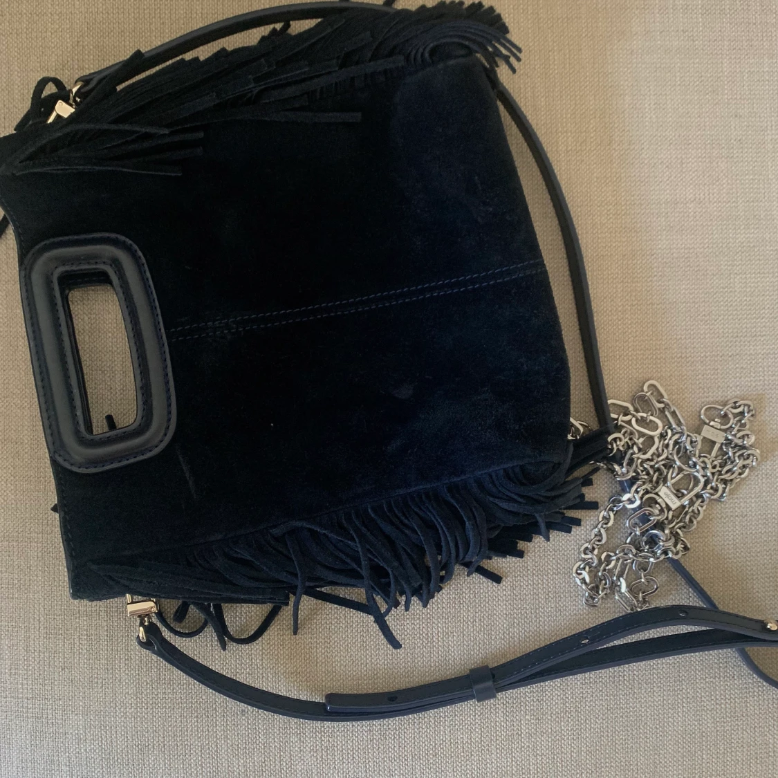 Maje väska mörkblå stl.M - 90