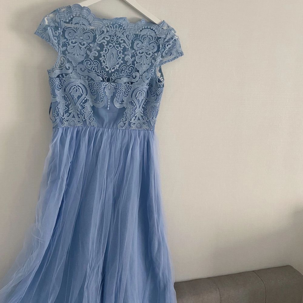 Världens finaste ljusblå balklänning från märket Chi Chi London, säljer då jag ska ha en annan❤️‍🔥 strl S. Klänningar.