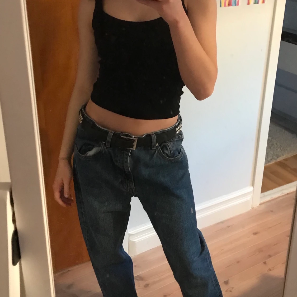 Låga jeans med stjärnor - 91