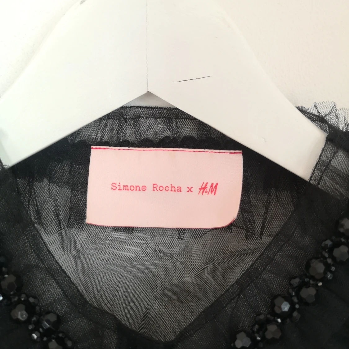 Svart blus organza  - 90