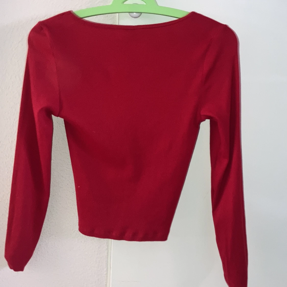 röd magtröja med snörning  - 91