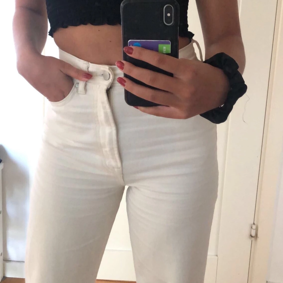 Vita/beigea jeansđ€