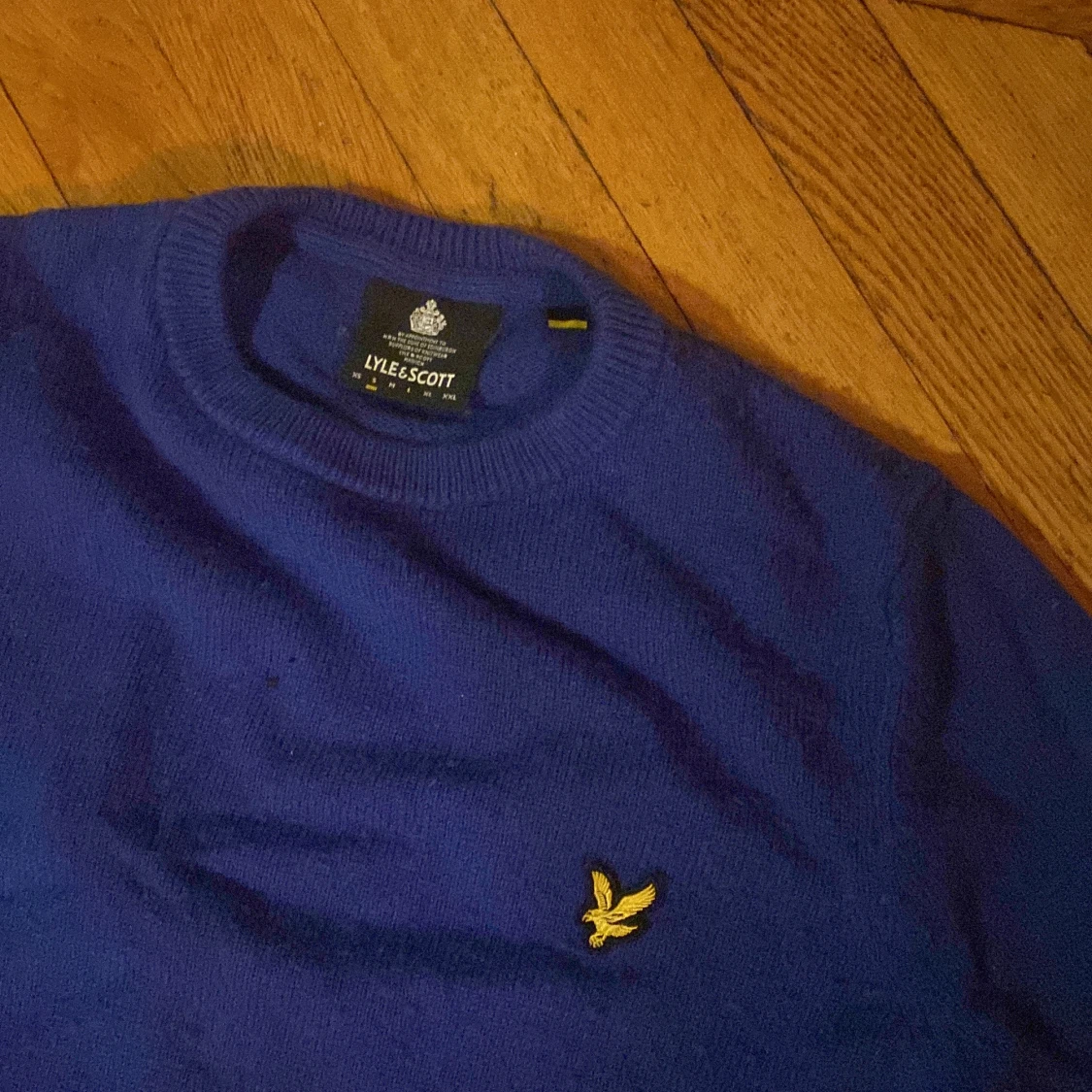 Stickad Lyle scott tröja blå i storlek s - 91