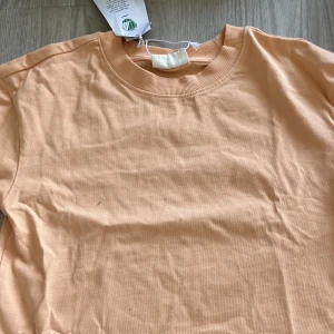 Coral färgad t-shirt💘 - Säljer denna T-shirten ifrån Gina storlek xxs, ordinarie pris 159kr, ny pris 50kr💘