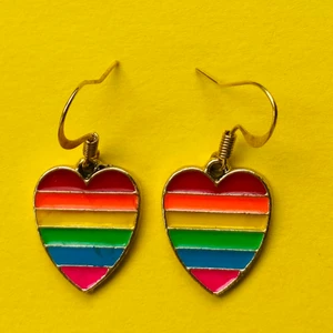 Rainbow örhängen ❤️💙💚🧡💜💛 - Nickelfria krokar och fri frakt ❤️