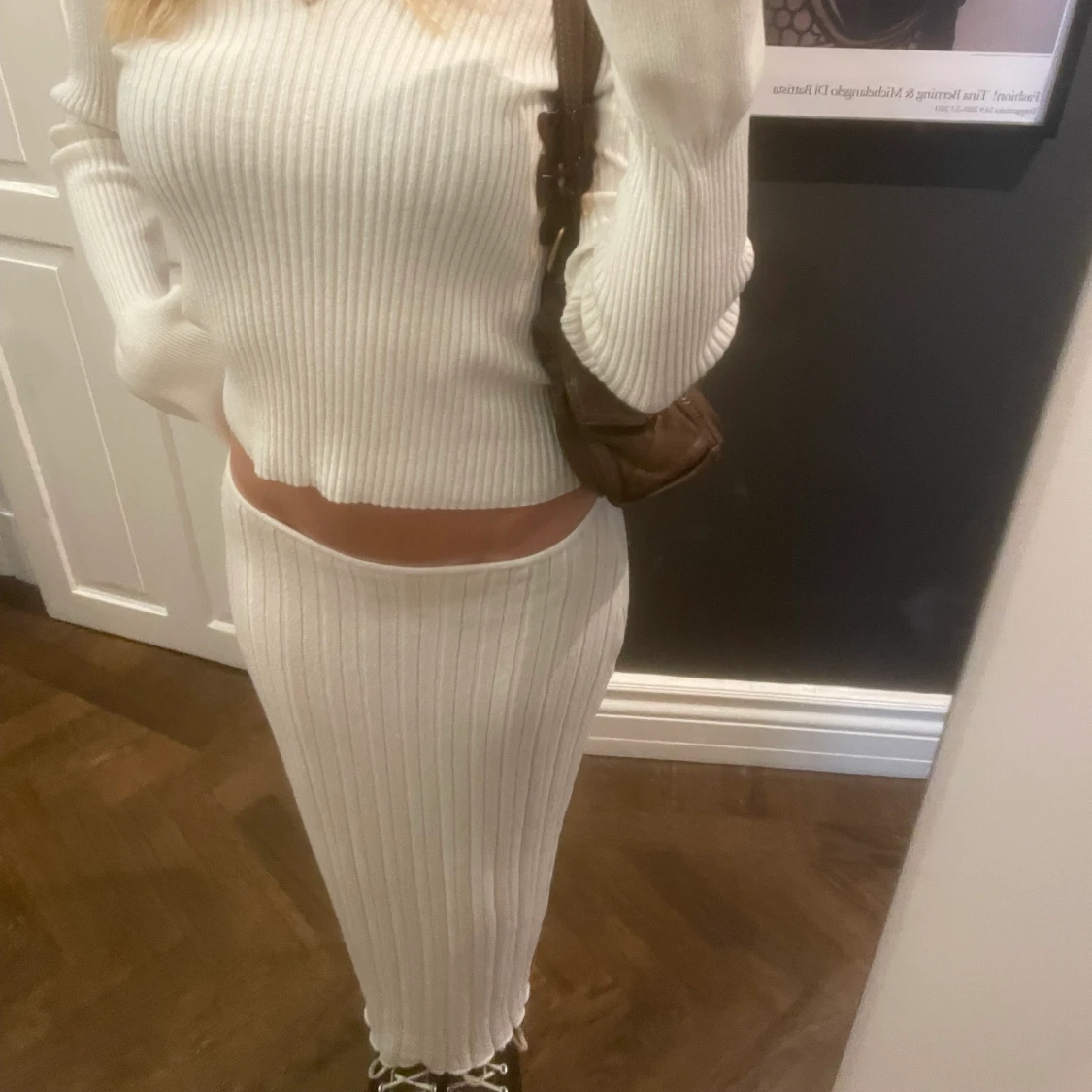 Stickad långkjol - 90