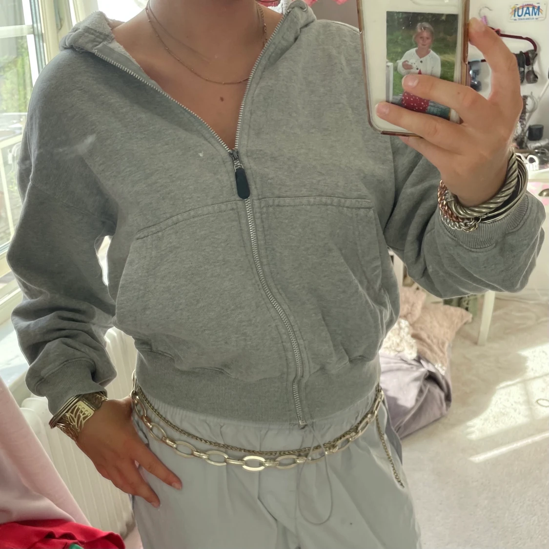 Grå GAP hoodie - 90