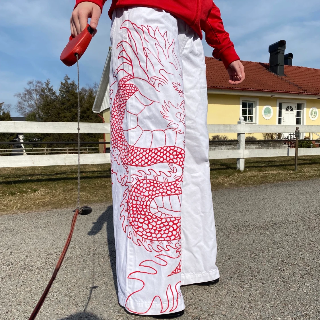 Handmålade jeans  - 91