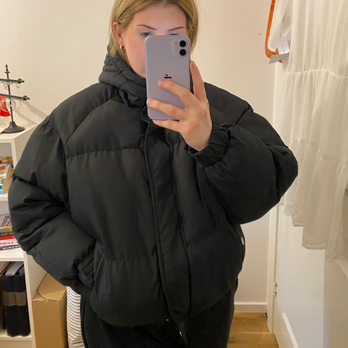 Svart puffer jacket från Boohoo - 90