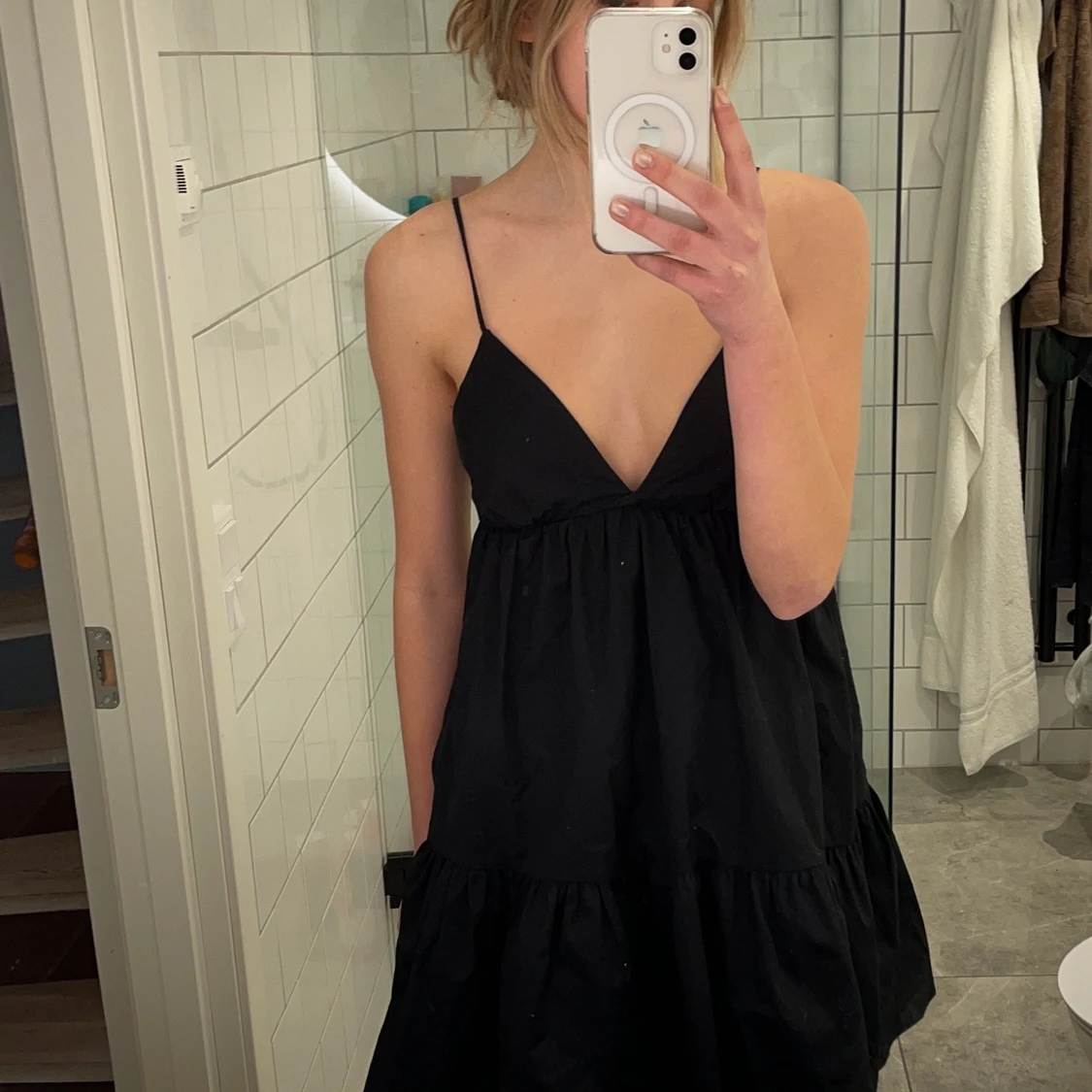 Svart zara klänning