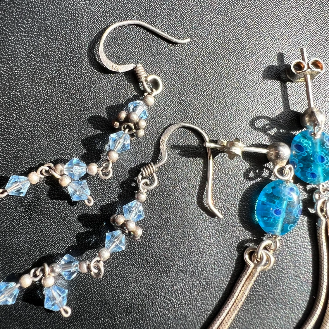 Så söta äkta silver örhängen  - 91