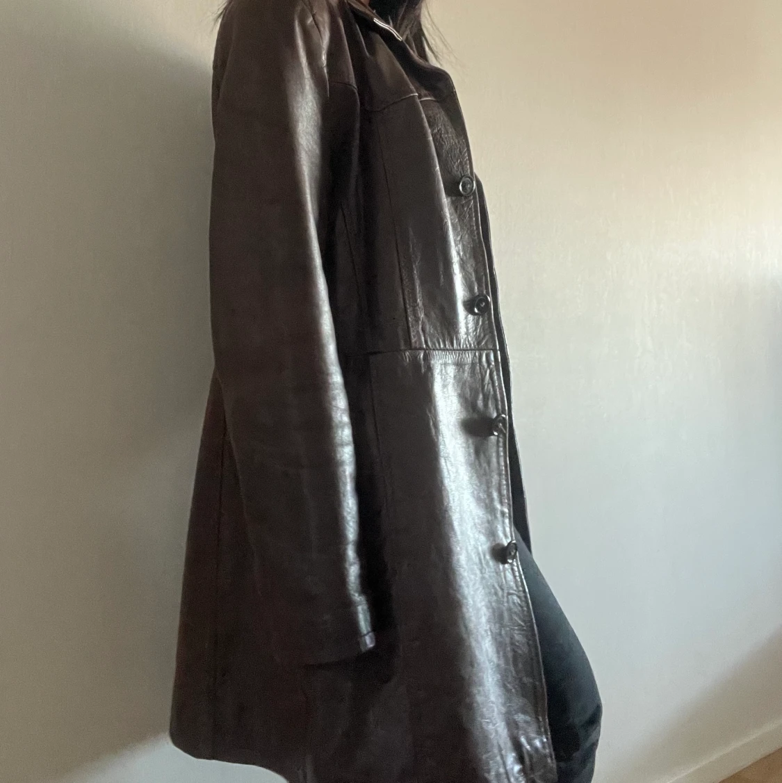 Läderkappa - 90