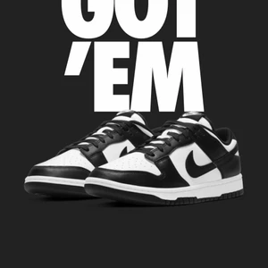 Dunk low retro black & white - Oanvänd endast testa inomhus. Kvitto finns så klar. Storlek 42 ( mer bild kan fixa) 