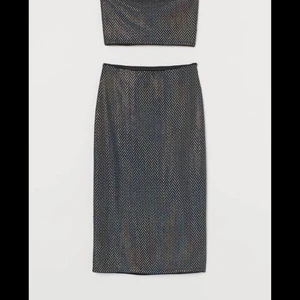 set - Sjukt snyggt glittrigt sett från hm (topp och kjol) i toppen finns de gummiband upp till så att den sitter på plats och inte far ner. Djur finns i hemmet och köparen står för frakt. ☺️