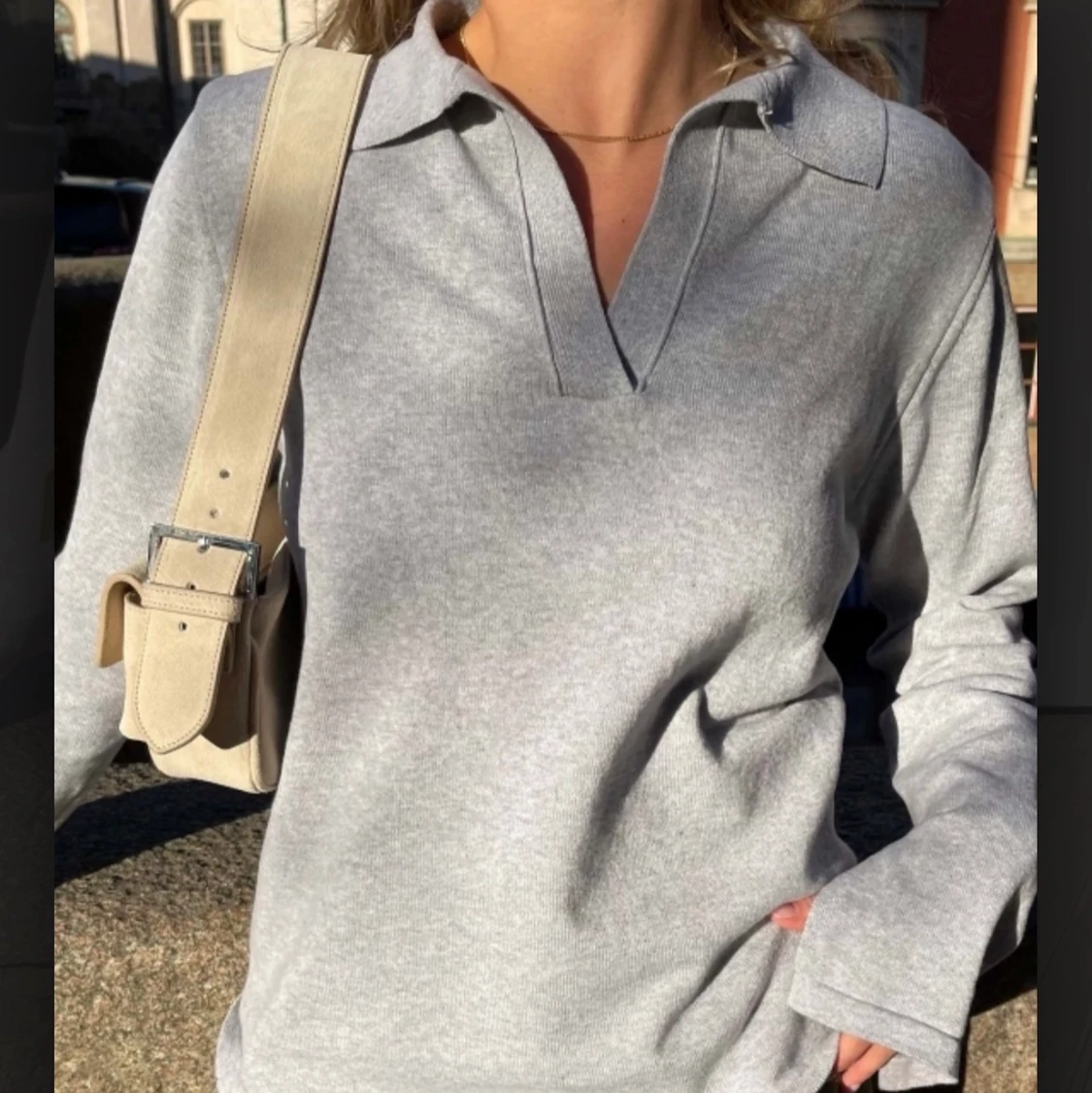 Djerf avenue  Getaway Top Grey Melange