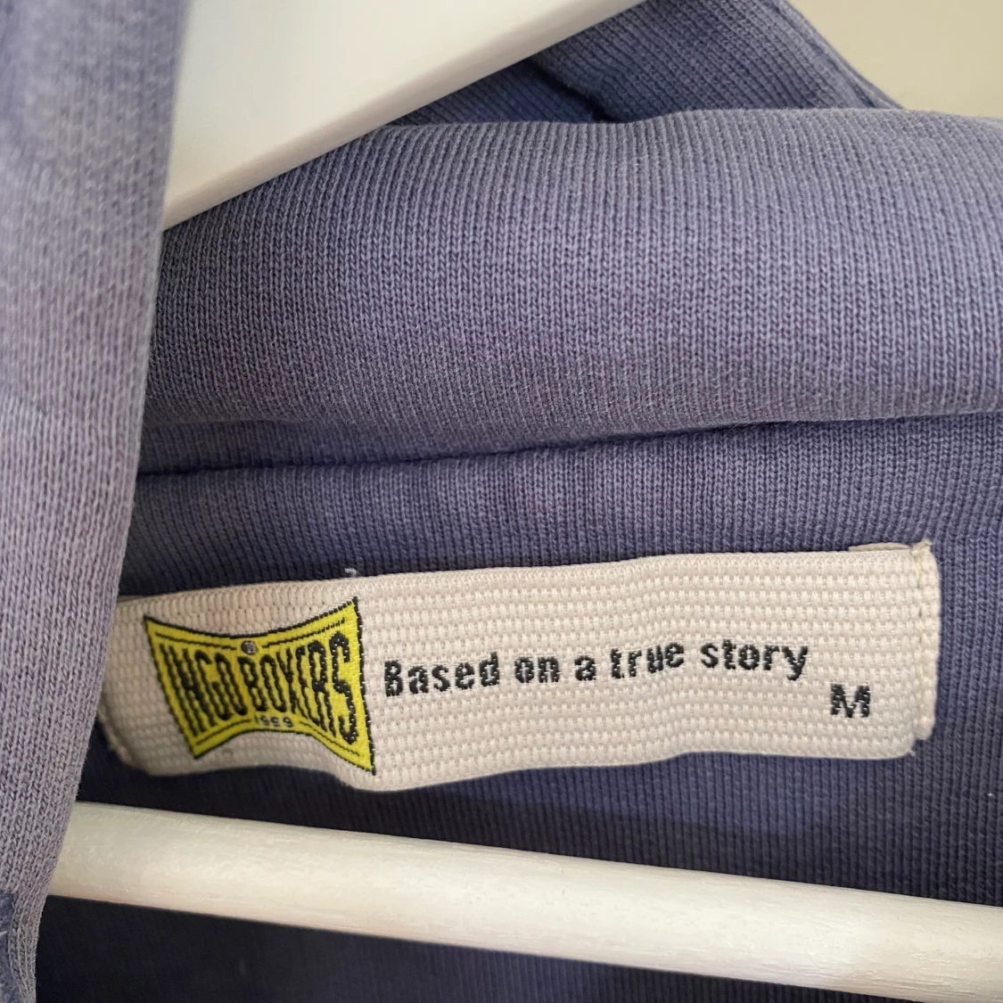 Blå oversized hoodie, Medium - 91