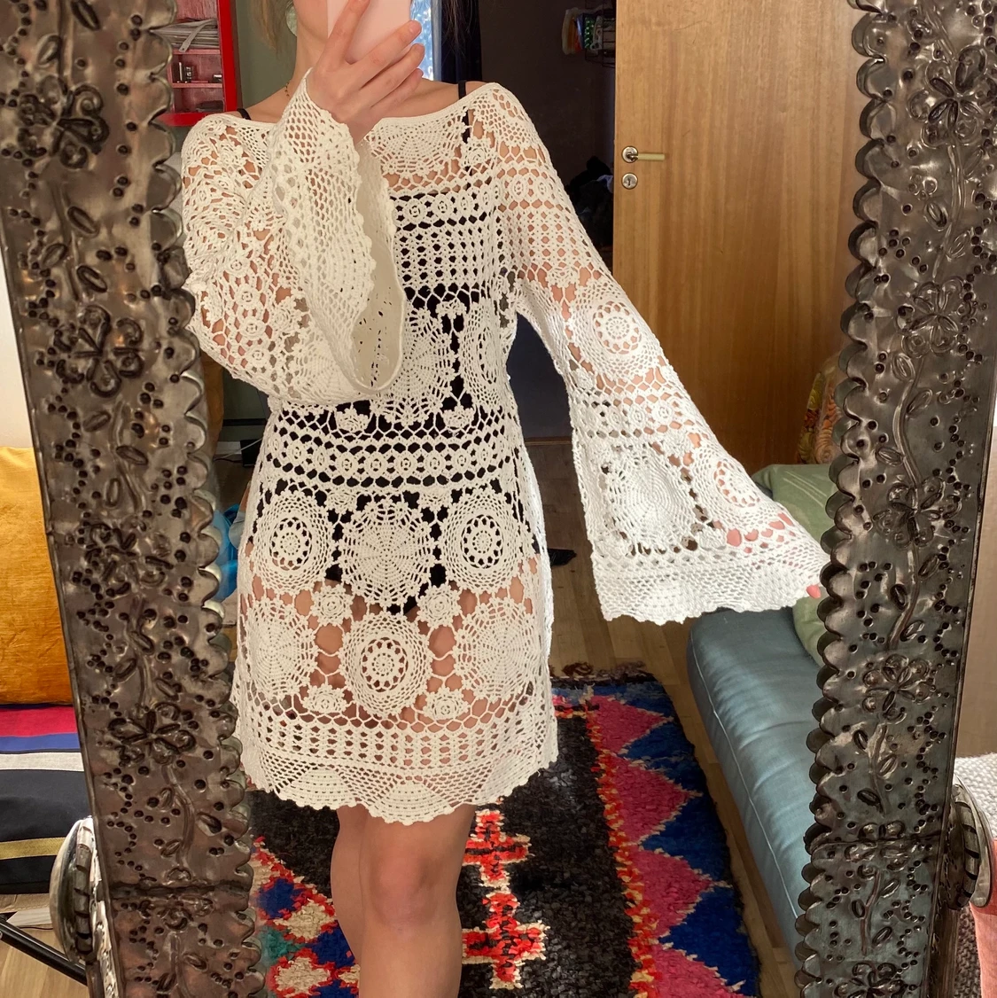 Virkad klänning strl M - 90