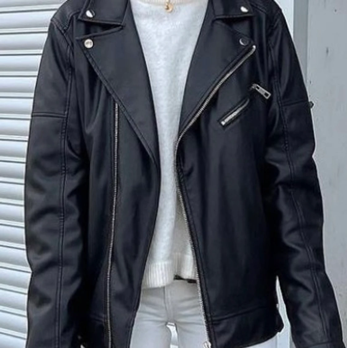 Oversize Jacka i faux skinn - 91