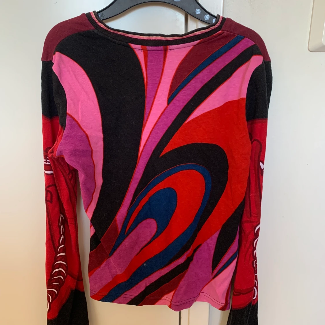 Långärmad mönstrad tröja - 91