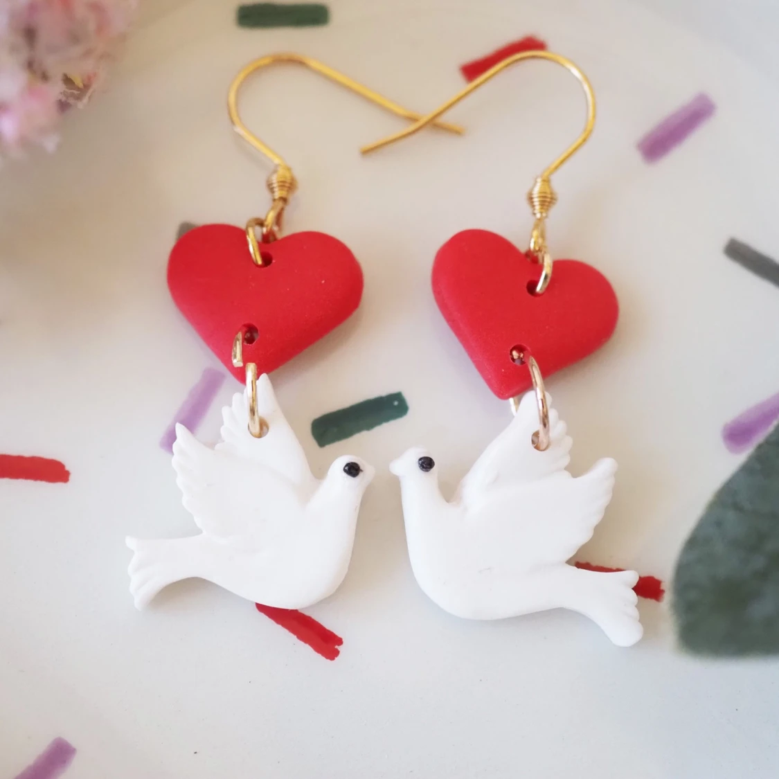 Peace dove 🕊 earrings  - 90