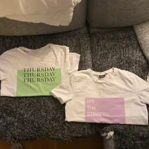 Säljer dessa två t-shirts båda från vero moda. Båda för 150 eller en för 70. Tvättas o stryks såklart innan det fraktas👍🏼