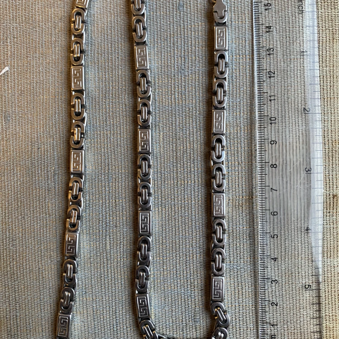 Länk i rostfritt stål - 91