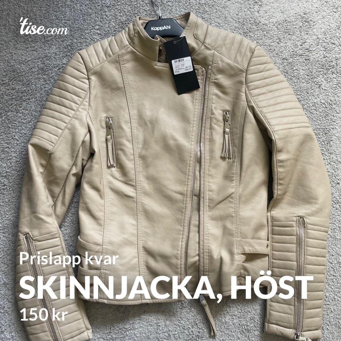 Skinnjacka beige