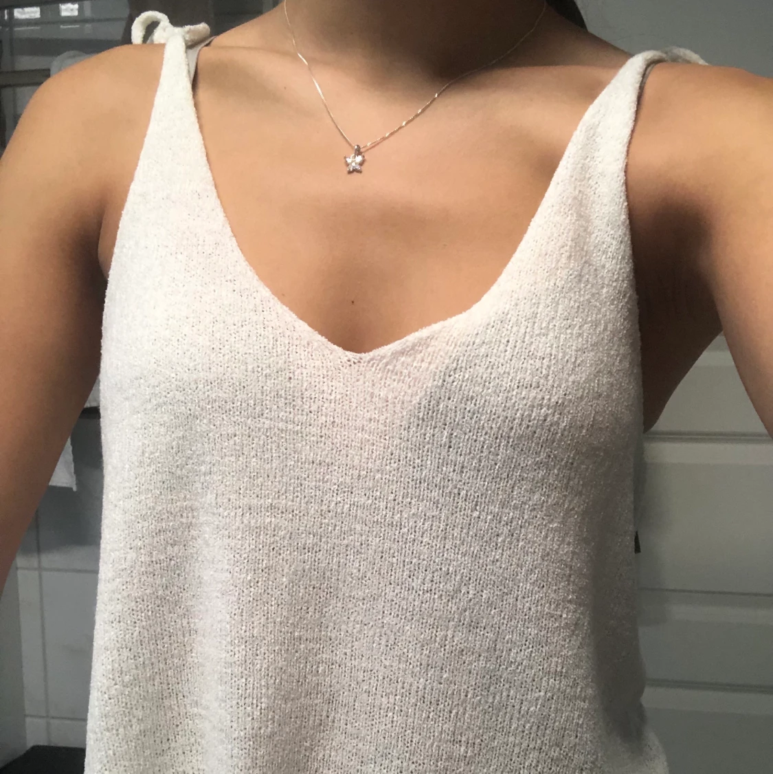 Vitt sommar linne  - 90