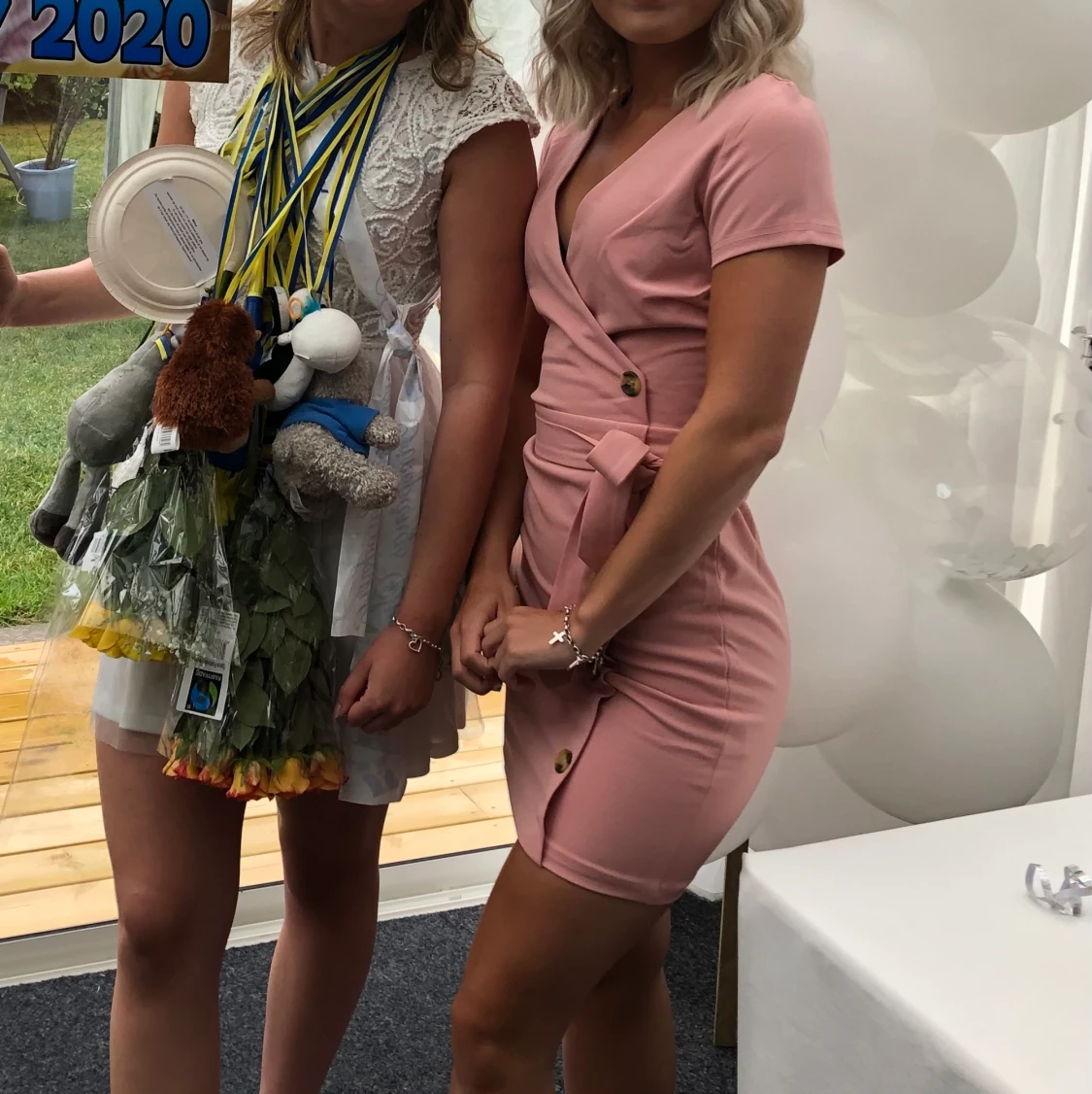 Rosa tight klänning - 90