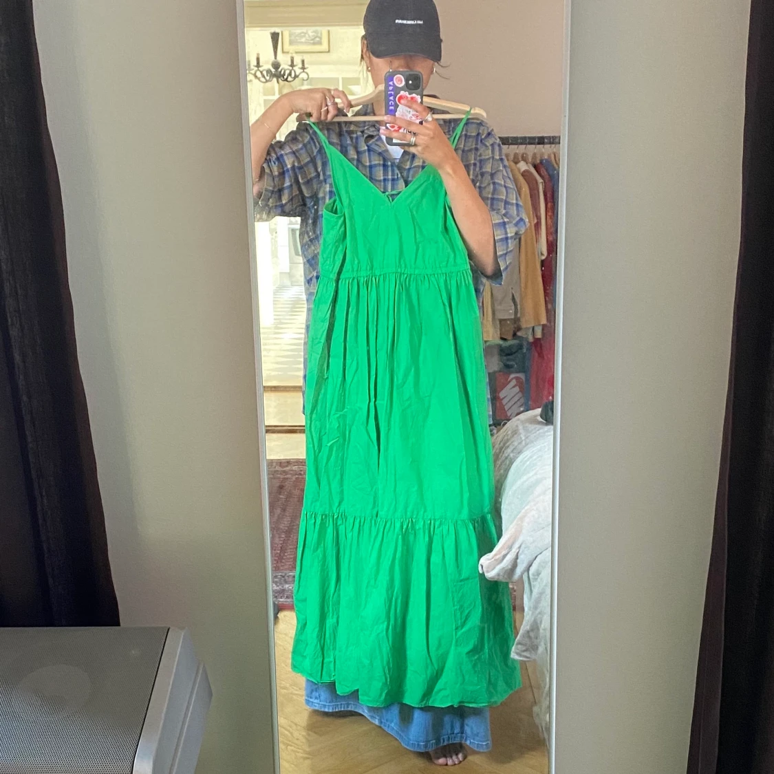 Arket grön långklänning, strl 36 - 91