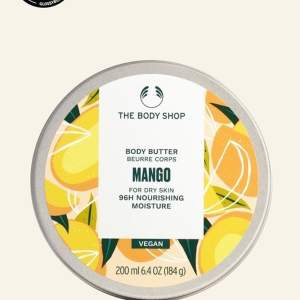 Säljer denna mango body butter från the body shop för att jag använder den inte:) Den här body butter är vegansk!🌱🪴 Använt denna ca 4-5 gånger