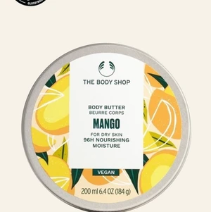 200ml - Säljer denna mango body butter från the body shop för att jag använder den inte:) Den här body butter är vegansk!🌱🪴 Använt denna ca 4-5 gånger