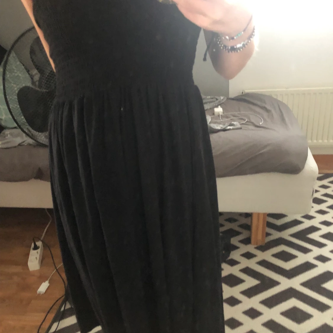  Band lös svart lång klänning<33 - 90