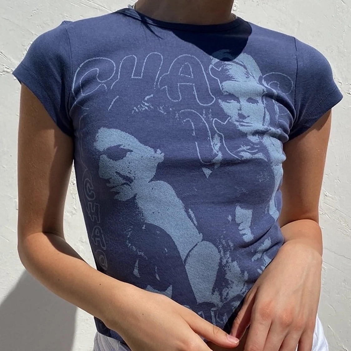 Grafisk t-shirt ”chaotic girl”