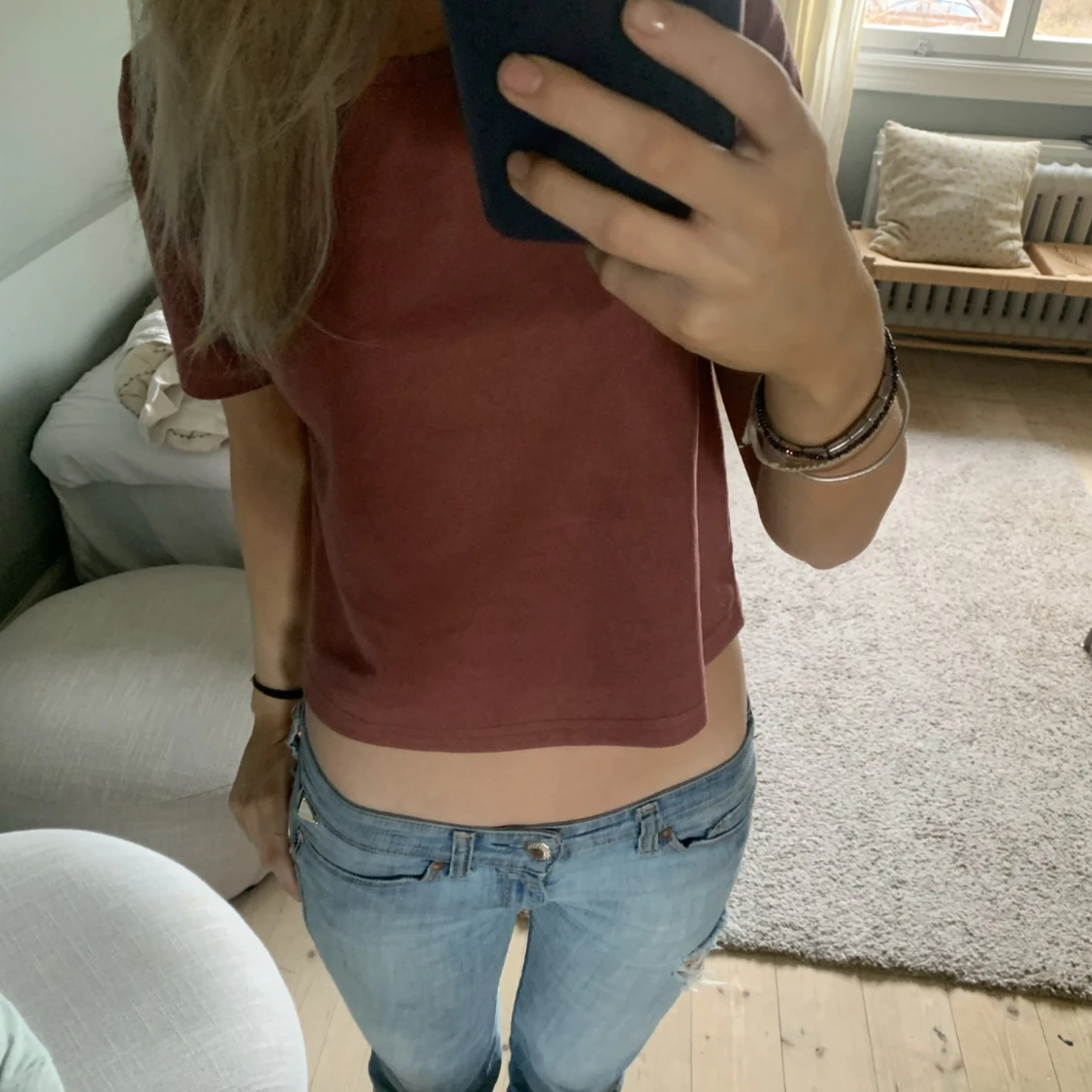 Mocka imiterad tshirt - 90