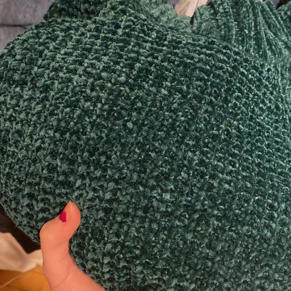 Grön stickad  - 91