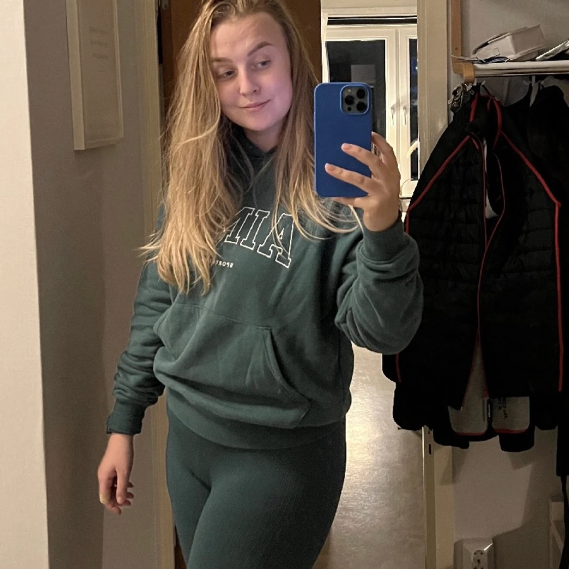 AIM’N Hoodie grön. (Pine green college sweat hood) (slutsåld) - 90