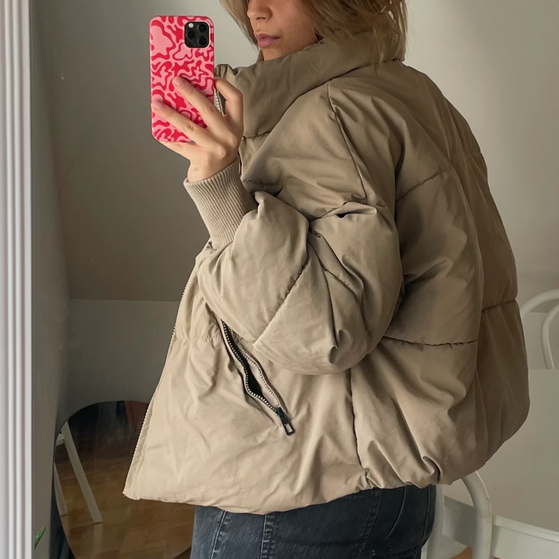 Beige Dunjacka / Pufferjacka