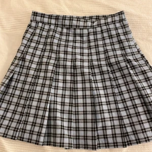 Rutig kjol - Rutig veckad kjol i nyskick.